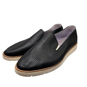 Johnston‎ & Murphy Shoes Bree Slip On Black Leather Perforated Women’s Size 9